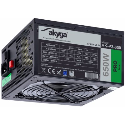 Akyga Pro Series 650W AK-P3-650 – Hledejceny.cz