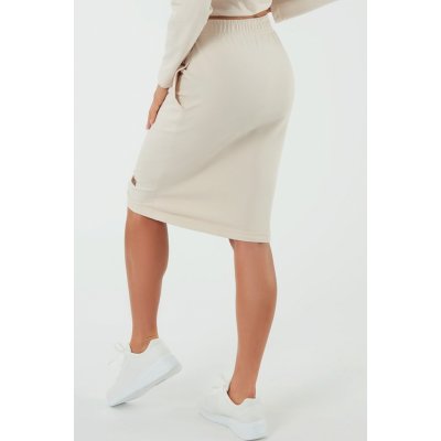 Italian Fashion sukně Stella Midi bavlna béžová – Sleviste.cz