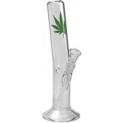 Black Leaf Skleněný bong s listem 40 cm – HobbyKompas.cz