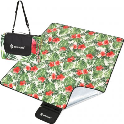 SPRINGOS Pikniková deka FLOWERS 300x200 cm – Sleviste.cz