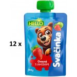 Hello ovocná kapsička s Jahodami 12 x 100 g – Sleviste.cz