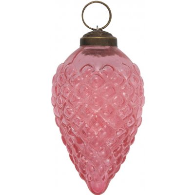 GREEN GATE Vánoční ozdoba Cone Antique Pale Pink, růžová barva, sklo – Hledejceny.cz