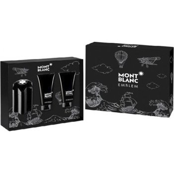 Mont Blanc Emblem EDT 100 ml + balzám po holení 100 ml + sprchový gel 100 ml dárková sada