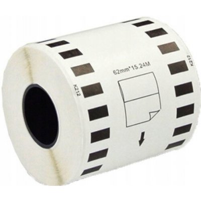 Naplnka Kompatibilní etikety s Brother DK-22212, 62mm x 15,24m - bílé – Hledejceny.cz