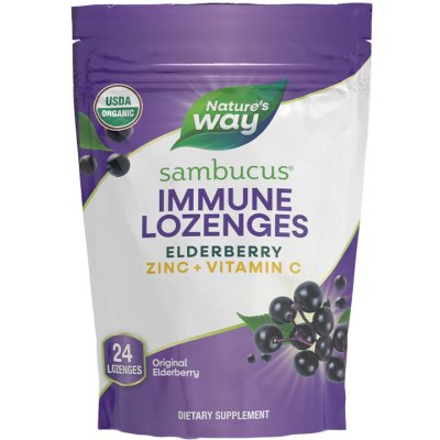 Nature's Way Sambucus Immune Organic Lozenge 24 tablet – Hledejceny.cz