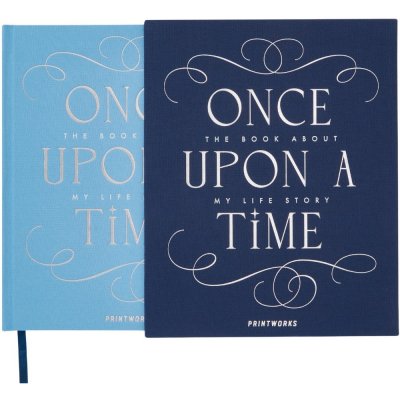 Pamětní kniha ONCE UPON A TIME, modrá, Printworks – Zboží Dáma
