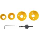 Extol CRAFT Vrtáky vykružovací korunkové, sada 6 ks, 4 průměry 32-54mm, HSS/Bi-metal1808 – Hledejceny.cz