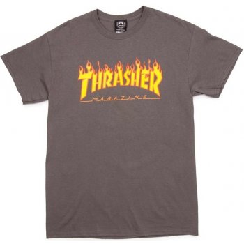 Thrasher Flame Logo Charcoal gray