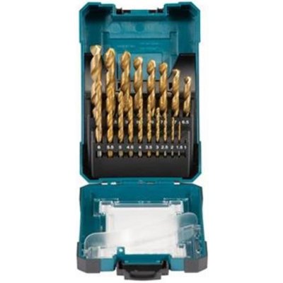 Makita D-72229-10 - sada vrtáků do kovu HSS-TiN 1-10mm (po 0,5 mm), 19ks, 10ks bal – Zboží Mobilmania