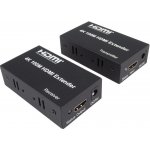 PremiumCord 4K HDMI extender na 100m přes jeden kabel Cat5e/Cat6 khext100-2