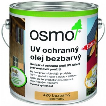 Osmo 420 UV ochranný olej Extra 2,5 l Bezbarvý