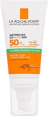 La Roche-Posay Anthelios UVMUNE 400 Oil Control Gel-Cream SPF50+ No Parfum neparfemovaný zmatňující opalovací krém na obličej 50 ml unisex