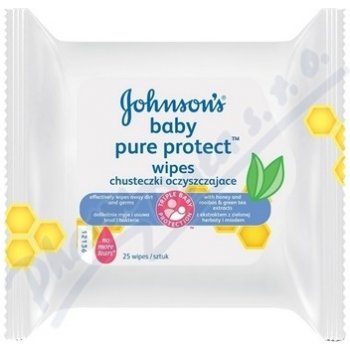Johnson's Baby Wipes Pure Protect 25 ks