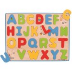 Bigjigs vkládací puzzle Anglická abeceda s obrázky – Zboží Mobilmania