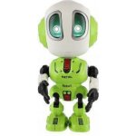 Teddies Robot ECHO opakující věty kovový 12cm zelený na baterie se zvukem světlem v krabičce 10,5x15x5,5cm – Hledejceny.cz