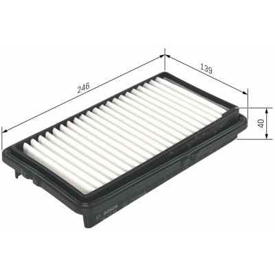 Vzduchový filtr BOSCH 1 457 433 950 – Hledejceny.cz