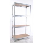 Biedrax Regál 35 x 75 x 180 cm 4 police pozink – Sleviste.cz