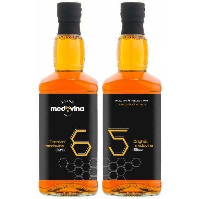 Medovina Elisa dárek k 65. narozeninám 11% 2 x 0,5 l – Zboží Dáma