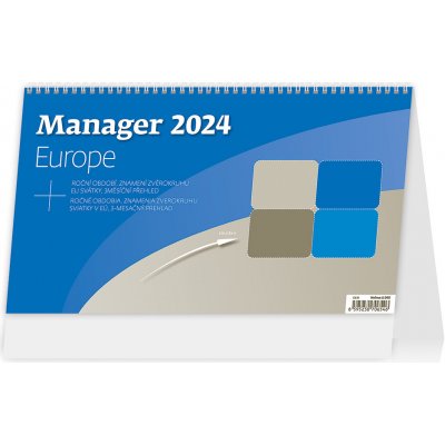 Stolní Plánovací Manager Europe 2024 – Zboží Mobilmania
