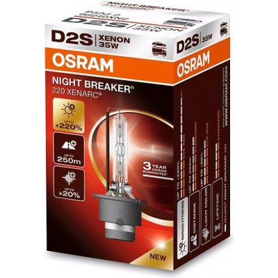 Osram xenon. výbojka 85V 35W D2S P32d-2 Night Breaker Xenarc +220% – Hledejceny.cz
