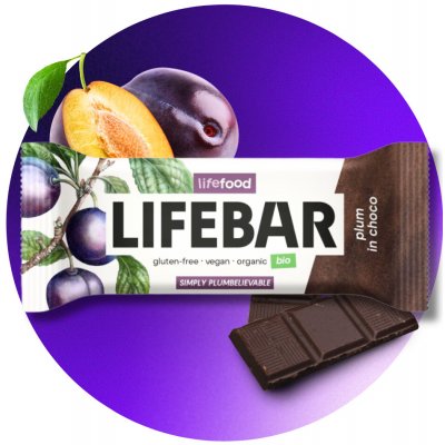 Lifefood Lifebar InChoco Bio tyčinka 40 g – Zboží Dáma