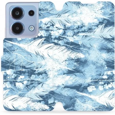 Mobiwear - Xiaomi Redmi Note 13 4G - M058S Světle modrá horizontální pírka – Zboží Živě