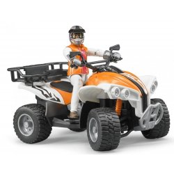 Bruder 63000 muž řidič a čtyřkolka QUAD