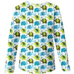 Wamu dětské tričko s dlouhým rukávem Slůňata bílá modrá – Sleviste.cz