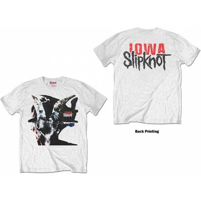 Slipknot tričko Iowa Goat Shadow BP White – Sleviste.cz