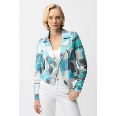 Joseph Ribkoff dámská bunda zelenobéžová krátká – Zboží Mobilmania