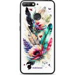 Pouzdro Mobiwear Glossy Huawei Y6 Prime 2018 / Honor 7A - G017G Pírka a květy – Zboží Mobilmania