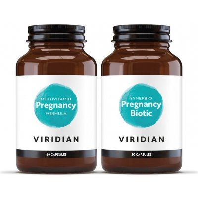 Viridian Nutrition 2. Balíček Pregnancy Multivitamin 60 kapslí + Pregnancy Biotic 30 kapslí – Hledejceny.cz