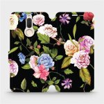 Mobiwear - Huawei Mate 10 Lite - VD07S Růže a květy na černém pozadí – Sleviste.cz