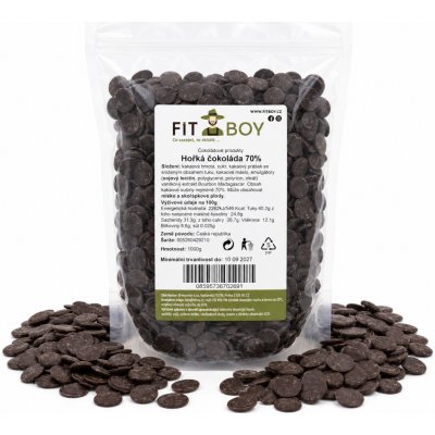 FITBOY Hořká 70% 500 g – Zboží Dáma