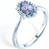 Prsteny Savicki zásnubní prsten bílé zlato tanzanit diamanty SAVR53509 W