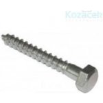 Vrut do dřeva DIN 571 8 x 60 ZB se šestihranou hlavou / balení 200 ks – Zboží Mobilmania