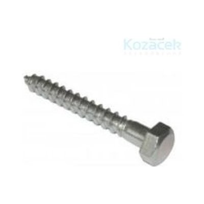 Vrut do dřeva DIN 571 8 x 60 ZB se šestihranou hlavou / balení 200 ks – Zboží Mobilmania