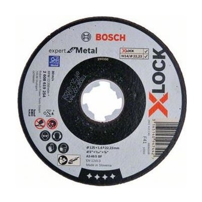 Plochý řezný kotouč Bosch Expert for Inox+Metal systému X-LOCK, 125×1×22,23 – Zboží Mobilmania