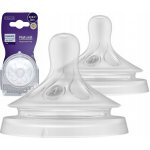 Philips Avent savička Natural Response 4 střední průtok 2 ks transparentní – Zboží Dáma