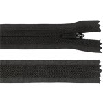 Prima-obchod Spirálový zip skrytý No 3 délka 25 cm na outdoorové oděvy a doplňky, semi-autolock, barva 322 černá – Hledejceny.cz