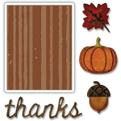 Sizzix Sada vyřezávací šablony Thinlits 4 ks ka – Zboží Dáma