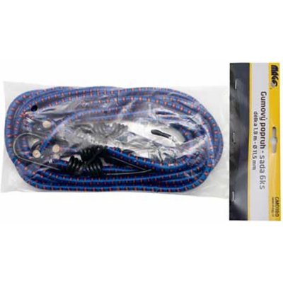 MAGG Gumové upínací popruhy - gumicuky 1.8 m x 11.5 mm, sada 6 ks – Zboží Mobilmania