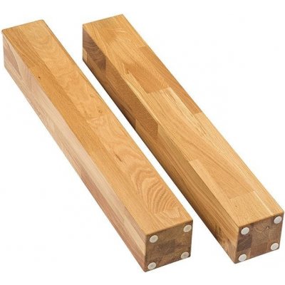 Exclusivholz Aspen Stolová noha, 420 × 80 × 80 mm, dub olejovaný, 2 ks 24655710 – Sleviste.cz