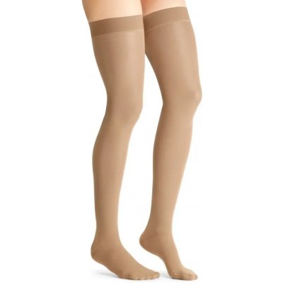 Jobst Kompresní stehenní punčochy Opaque Kratší délka se špicí karamelová – Zboží Dáma