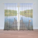 Sablio Záclony Molo na jezeře: 2ks 150x250cm – Hledejceny.cz