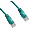 síťový kabel Datacom 1494 CAT5E, UTP, 0,25m, zelený