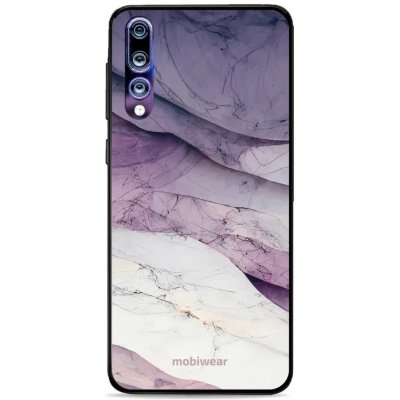 Pouzdro Mobiwear Glossy Huawei P20 Pro - G028G - Bílý a fialový mramor – Hledejceny.cz