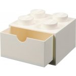 LEGO® stolní box 4 se zásuvkou 15,8 x 15,8 x 11,3 cm bílá – Zboží Dáma