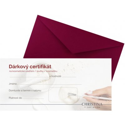 Christina Cosmeceuticals Dárkový poukaz Christina v hodnotě 1500 Kč – Hledejceny.cz
