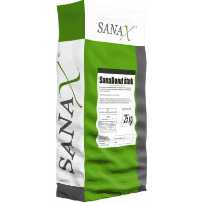 Sanax Sanační štuk pro sanaci vlhkého zdiva | SanaBond Štuk - (25kg) - šedý – Sleviste.cz
